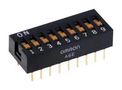 DIP SW, SPST, 0.025A, 24V, 9POS, THT A6E-9104-N