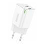 Wall charger Foneng GaN 35W 2x USB-C 2.4A (white), Foneng GAN35 C-L