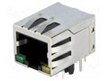 Connector: RJ45; socket; PIN: 8; shielded,with LED; 8p8c; THT AMPHENOL COMMUNICATIONS SOLUTIONS LMJ1998823130DL1TO
