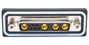 COMBO D-SUB CONN, R/A RCPT, DB-9W4, IP67 CDFR9W4213L411.