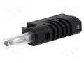 Connector: 4mm banana; plug; 36A; 30VAC; 60VDC; black; insulated ELECTRO-PJP PJP1086-N