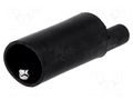 Crocodile clip; 10A; 60VDC; 30VAC; black; 4mm ELECTRO-PJP PJP5030-N