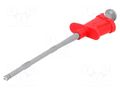 Clip-on probe; pincers type; 6A; red; Grip capac: max.4.5mm; 1000V ELECTRO-PJP PJP6005-IEC-R