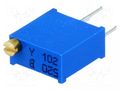 Potentiometer: mounting; multiturn; 1kΩ; 500mW; THT; ±10%; linear SR PASSIVES T910Y-1K