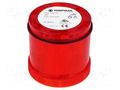Module: light signaller; red; LED; 24VDC; 24VAC; IP65; Ø70x65mm WERMA WER-64411075