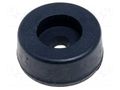 Foot; black; rubber; A: 17.2mm; B: 16.2mm; C: 9mm; E: 7mm; D: 4mm; F: 3mm FIX&FASTEN NF-005