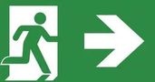 RIGHT ISO7010 LEGEND, EMERGENCY LIGHT 7TCA091350R4218