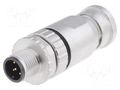 Connector: M12; plug; PIN: 5; male; straight; screw terminal CONEC 43-00116
