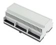 ENCLOSURE, DIN RAIL, POLYCARBONATE, GREY 1597DIN9GY