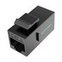 Keystone Jack Coupler Cat.6 UTP Vention IPGB0, black, Vention IPGB0