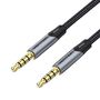 Cable Audio TRRS 3.5mm mini jakc Vention BAQHF 1m Gray, Vention BAQHF
