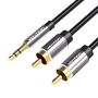 Cable Audio 3.5mm to 2x RCA Vention BCFBI 3m Black, Vention BCFBI