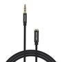 Cable Audio TRRS 3.5mm Male to 3.5mm Female Vention BHCBJ 5m Black, Vention BHCBJ
