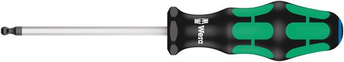 352 Ball end screwdriver for hexagon socket screws, 3/16"x100, Wera 05022910001