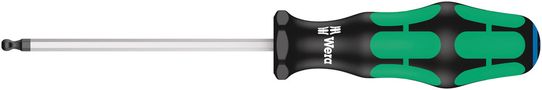 352 Ball end screwdriver for hexagon socket screws, 5/32"x100, Wera 05022905001