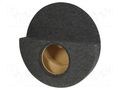 Car loudspeaker enclosure; MDF; black; 250mm; Grooving: 272mm; BMW BASSER OBGL.BMW.01