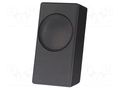 Car loudspeaker enclosure; MDF; black; leather,textil; 200mm BASSER OBGL.BMW.02