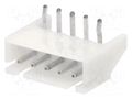 Connector: wire-board; socket; male; PIN: 5; XH; 3A; 250V; angled 90° JST S5B-XH-A-1