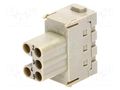 Connector: HDC; module; female; 16A; 400V; Han-Modular®; PIN: 5 HARTING 09140052716