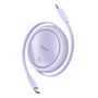 Cable USB-C to USB-C Baseus Free2Draw, PD, 100W, 1m (purple), Baseus P10364500511-00