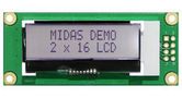 LCD DISPLAY, COB, TRANSFLECTIVE, FSTN MD21605B6W-FPTLWI5