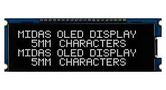 OLED MODULE, COB, 20 X 4, WHITE ON BLACK MDOB42005CV-EWM