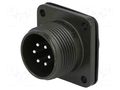 Connector: circular; socket; PIN: 6; male; soldering; MS/DS; 13A AMPHENOL DS3102A14S-6P