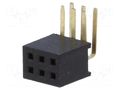 Connector: pin strips; socket; female; PIN: 6; angled 90°; 1A; THT CONNFLY DS1065-14-2X3S8BR