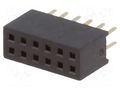 Connector: pin strips; socket; female; PIN: 12; straight; 1A; THT CONNFLY DS1065-03-2X6S8BV