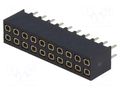 Connector: pin strips; socket; female; PIN: 20; THT; straight; 2x10 CONNFLY DS1023-07-2X10V8