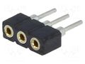 Connector: pin strips; socket; female; PIN: 3; straight; THT; 2mm CONNFLY DS1002-02-1X03BT1F