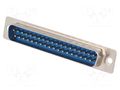 Connector: D-Sub; PIN: 37; socket; male; straight; THT; 5A; 15mΩ CONNFLY DS37P