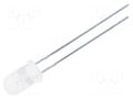 LED; violet; 5mm; 45÷68mcd; 30°; Front: convex; 3÷3.8VDC OPTOSUPPLY OSV5HA5A32A