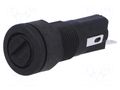 Fuse holder; 5x20mm; 250V; on panel; black; UL94V-0; polyester BULGIN FX0454