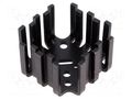 Heatsink: moulded; SOT9,TO3,TO66; black; 45x45x25.4mm; 6K/W FISCHER ELEKTRONIK FK2010