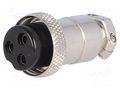 Connector: microphone; plug; female; PIN: 3; for cable; straight CLIFF FC684213