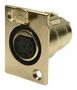 XLR CONNECTOR, SOCKET, 7POS, PANEL FC6187