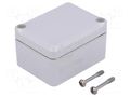 Enclosure: multipurpose; X: 50mm; Y: 65mm; Z: 37mm; EUROMAS II; ABS BOPLA ET206