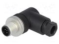 Connector: M12; plug; PIN: 5; male; E; 50V; angled 90°; IP67; 4A; 4÷6mm HIRSCHMANN ELWIST5012PG7