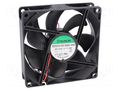 Fan: DC; axial; 12VDC; 92x92x25mm; 67.15m3/h; 28dBA; ball; Len: 300mm SUNON EE92251B3-A99