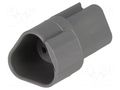 Connector: wire-wire; terminals, size 16; plug; male; DT; PIN: 3 DEUTSCH DT04-3P