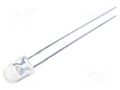 LED; violet; oval; 5x4.1mm; 55/30°; Front: convex; 30mA; -30÷85°C OPTOSUPPLY OSV4YL5451B