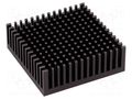 Heatsink: extruded; black; L: 48.3mm; W: 48.3mm; H: 16.51mm; anodized FISCHER ELEKTRONIK ICKPGA19X19