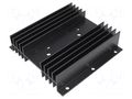 Heatsink: extruded; H; TO3; black; L: 100mm; W: 102mm; H: 25mm; screw STONECOLD HS-201