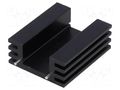 Heatsink: extruded; TO220; black; L: 38.1mm; W: 32mm; H: 14mm; 11K/W STONECOLD HS-132-38