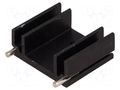 Heatsink: extruded; TO220; black; L: 25mm; W: 29mm; H: 12mm; 15K/W STONECOLD HS-130-25
