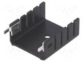 Heatsink: moulded; U; TO220; black; W: 25.4mm; H: 12.7mm; 13K/W STONECOLD HS-003