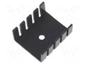 Heatsink: moulded; TO220; black; L: 30mm; W: 25mm; H: 12.5mm; anodized STONECOLD HS-002