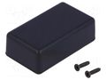 Enclosure: multipurpose; X: 35mm; Y: 60mm; Z: 20mm; 1551; ABS; black HAMMOND HM-1551HBK