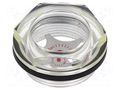 Level indicator; Inspect.hole dia: 26mm; M35; 8÷10Nm; Pitch: 1.5 ELESA+GANTER HFTX.26-M35X1.5
